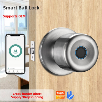 Έξυπνο ηλεκτρονικό κλειδί πόρτας για ξύλινες πόρτες με αποτύπωμα – 100 αποθηκευμένα αποτυπώματα; >100000 ξεκλειδώσεις; σάρωση ≤0,5 s; ποσοστό ψευδούς αποδοχής <0,001%; θερμοκρασία λειτουργίας -20 έως 65°C