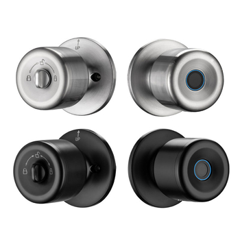 Έξυπνο ηλεκτρονικό κλειδί πόρτας για ξύλινες πόρτες με αποτύπωμα – 100 αποθηκευμένα αποτυπώματα; >100000 ξεκλειδώσεις; σάρωση ≤0,5 s; ποσοστό ψευδούς αποδοχής <0,001%; θερμοκρασία λειτουργίας -20 έως 65°C