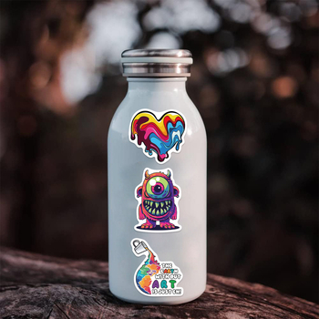 Graffiti naljepnice – 50 listova, vodootporne, tiskani graffiti dizajn, za DIY ukrase bilježnica, futrole za telefon, kacige i prtljagu