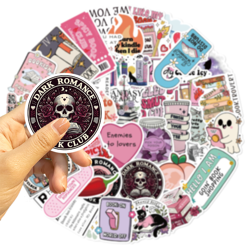 Napló- és jegyzetfüzet matricák – gothikus csillag motívumok, öntapadós, nyomtatott kivitel, Painted Crow márka, aranyos stílus