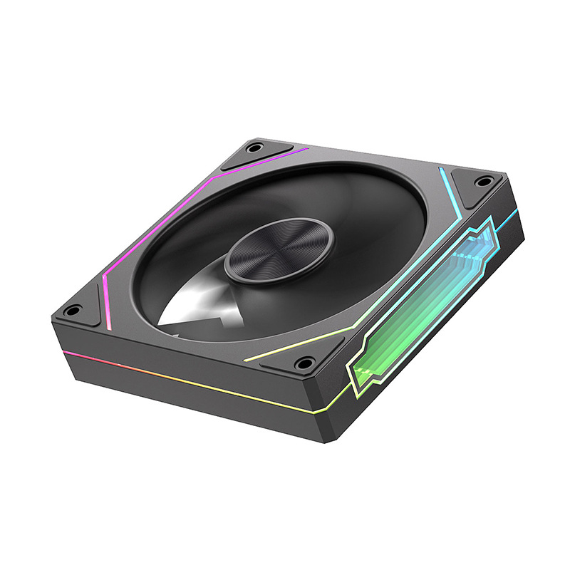 Ανεμιστήρας κιβωτίου με ARGB φωτισμό σε συγχρονισμό, υδραυλικό ρουλεμάν, 800–1600 RPM, 20.8 dBA θόρυβος, ABS περίβλημα
