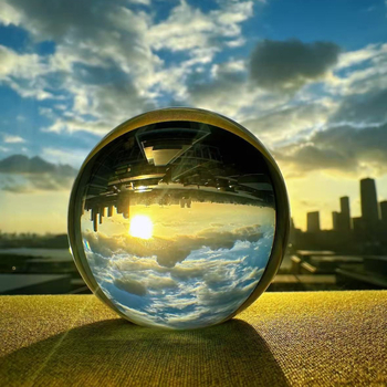 Прозрачна кристална сфера за фотография, ръчно изработена, стил модерно изкуство, полирана изработка, номер 054212