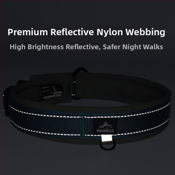 WU ρυθμιζόμενο κολάρο σκύλου από κράμα νάιλον-τιτάνιο