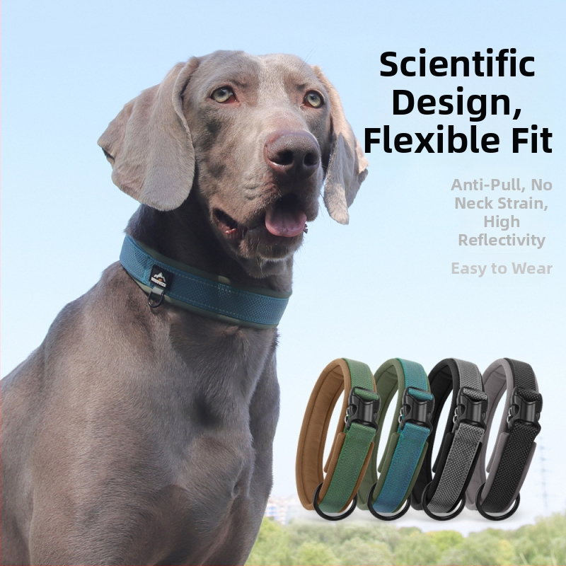 WU ρυθμιζόμενο κολάρο σκύλου από κράμα νάιλον-τιτάνιο