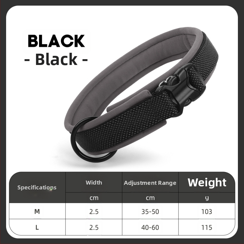 WU ρυθμιζόμενο κολάρο σκύλου από κράμα νάιλον-τιτάνιο