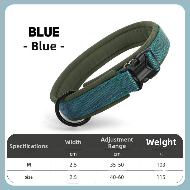 WU ρυθμιζόμενο κολάρο σκύλου από κράμα νάιλον-τιτάνιο