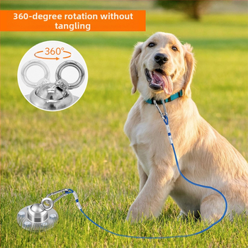 Εξωτερικό σετ στύλου σκύλου με 360° περιστροφή και βάση γης με σπειροειδείς βίδες — Ανοξείδωτος χάλυβας, Yongyao YY001042/3/4/5, Κατηγορία: Αλυσίδες, Σχοινιά και Λουριά κατοικίδιων