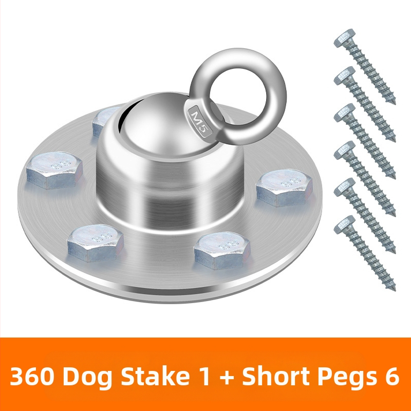 Εξωτερικό σετ στύλου σκύλου με 360° περιστροφή και βάση γης με σπειροειδείς βίδες — Ανοξείδωτος χάλυβας, Yongyao YY001042/3/4/5, Κατηγορία: Αλυσίδες, Σχοινιά και Λουριά κατοικίδιων