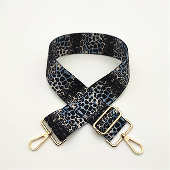 Leoparda printa plecu siksna – plaša nomaināma gara plecu siksna sievietēm somām un skolām somām, poliesters, pavasaris 2024