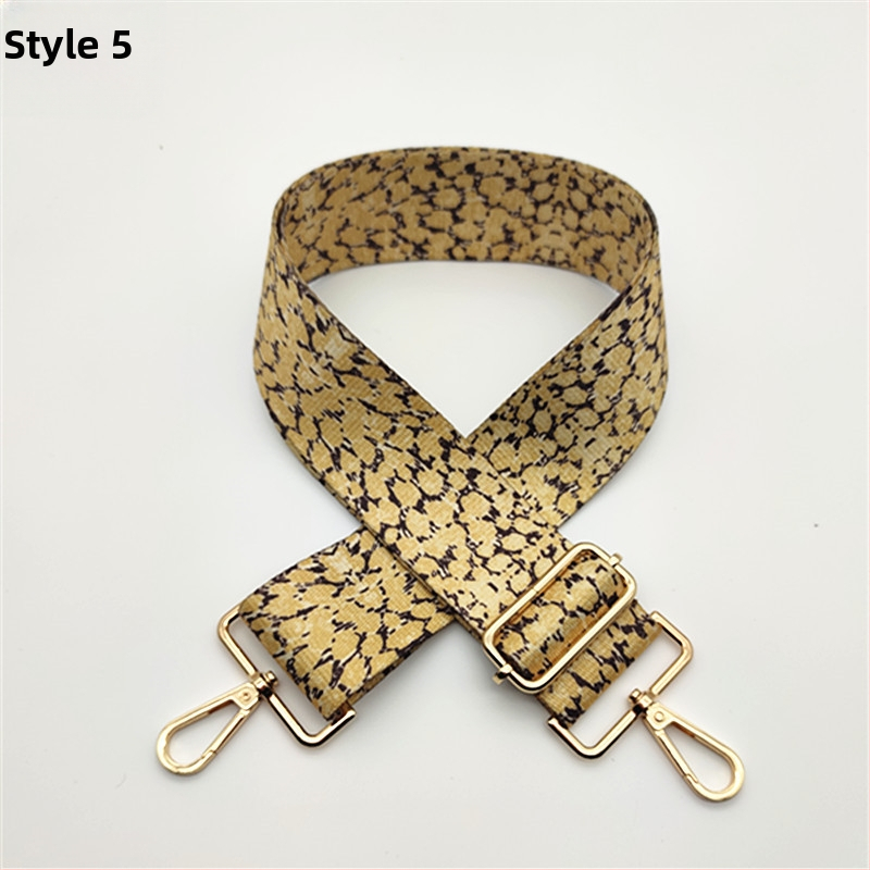 Leoparda printa plecu siksna – plaša nomaināma gara plecu siksna sievietēm somām un skolām somām, poliesters, pavasaris 2024