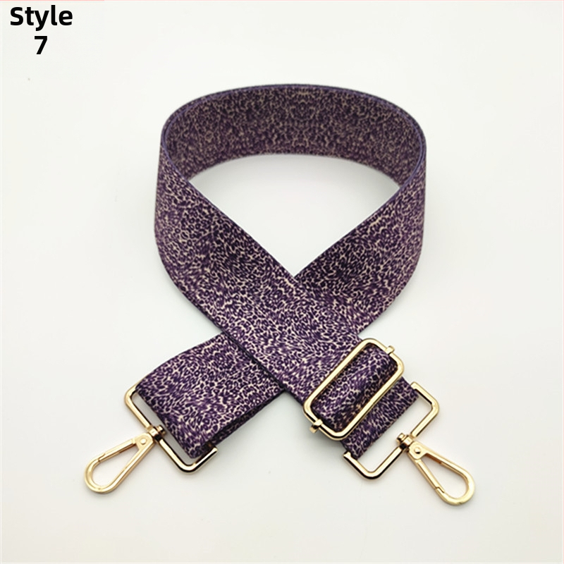 Leoparda printa plecu siksna – plaša nomaināma gara plecu siksna sievietēm somām un skolām somām, poliesters, pavasaris 2024