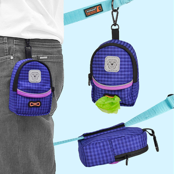 Šunų mokymo skanumynų krepšys su nešiojamu kišenėle ir diržo sagtimi – maišams su išmatomis; poliesteris; stilius: plokščias atidarymas; storinimas; prekės ženklas Mark Di.