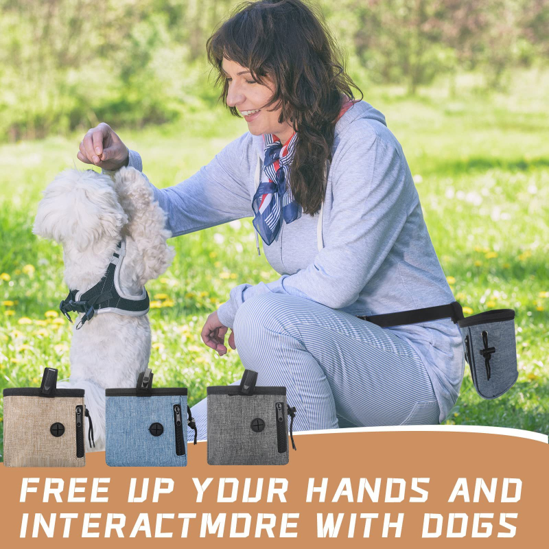 Övben hordható jutalomfalat-táska edzéshez – Oxford anyag, 0,5 L kapacitás, közepesen puha keménység, OEM márka