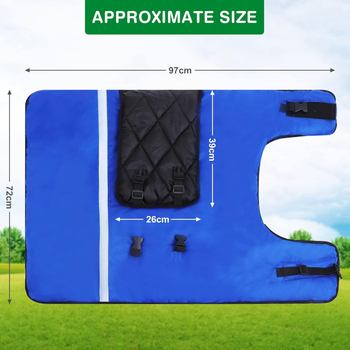 Χειμερινό αδιάβροχο παλτό για βοοειδή και μοσχάρια — πολυεστέρας, casual στυλ, ρούχο κατοικίδιων