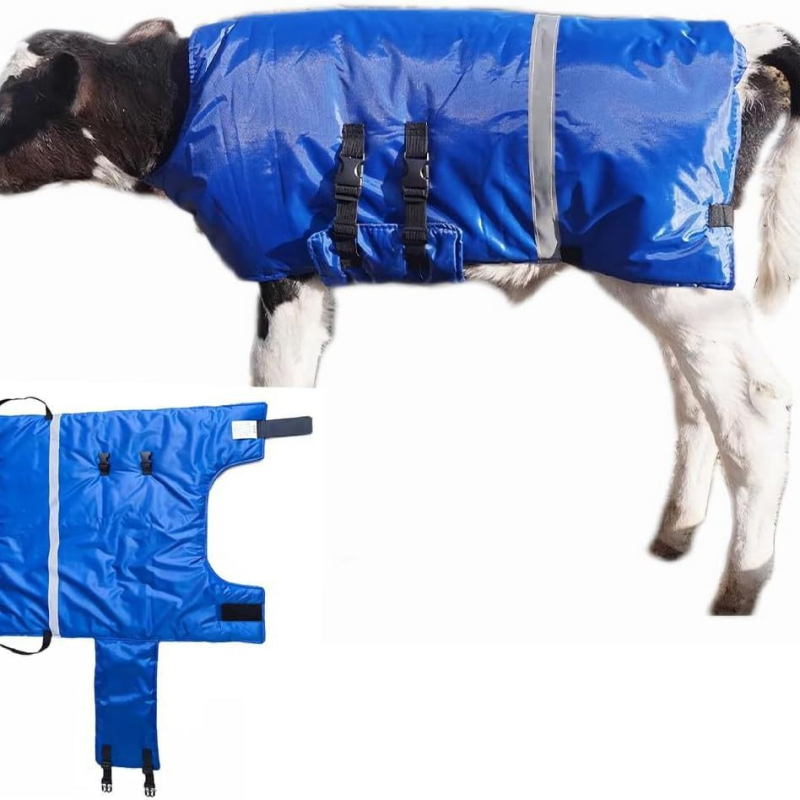 Χειμερινό αδιάβροχο παλτό για βοοειδή και μοσχάρια — πολυεστέρας, casual στυλ, ρούχο κατοικίδιων