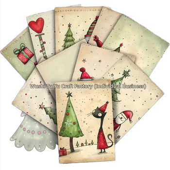Graphic Domain Σετ Χριστουγεννιάτικων Ευχών – 20 Χαριτωμένα Ζώα Κάρτες Τέχνης