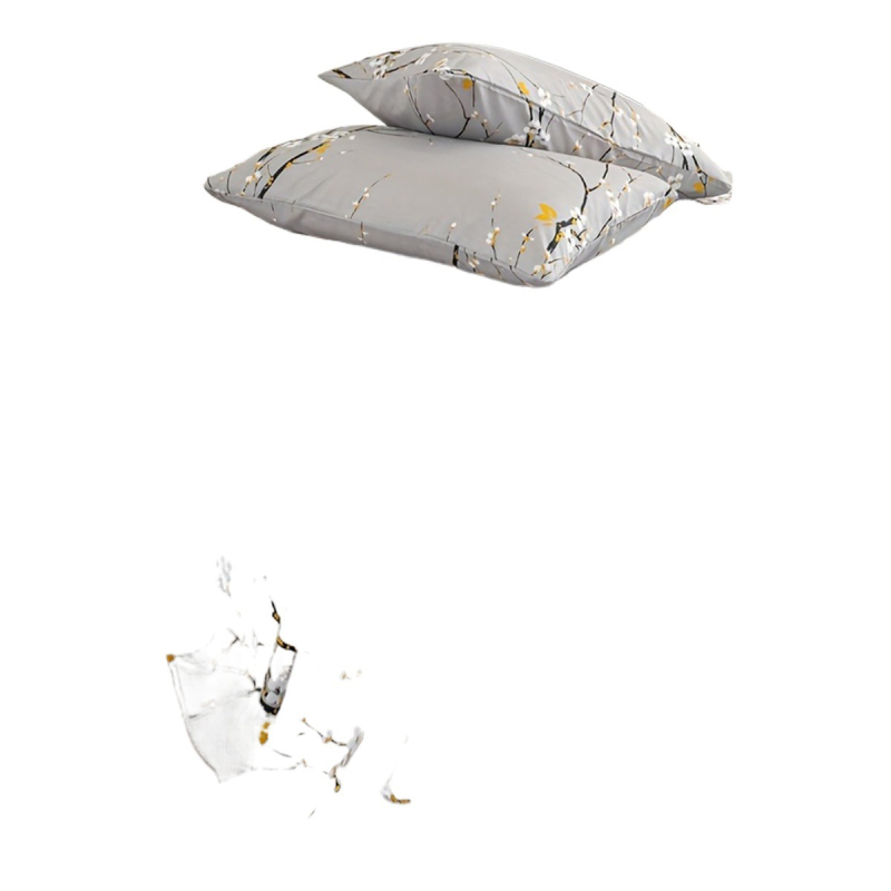 Burberry četrgabalu gultas veļas komplekts – Materiāls: ķīmiskā šķiedra; Raksts: augu ziedu motīvs; Druka un krāsošana: reaktīvā krāsošana; Audums: brushed; Svars: 800–1000 g