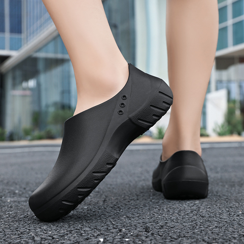 Uždaro piršto šlepetės - Slip-On (Viršutinė EVA, Padas EVA, Injekcinis liejimas, Vyrai)