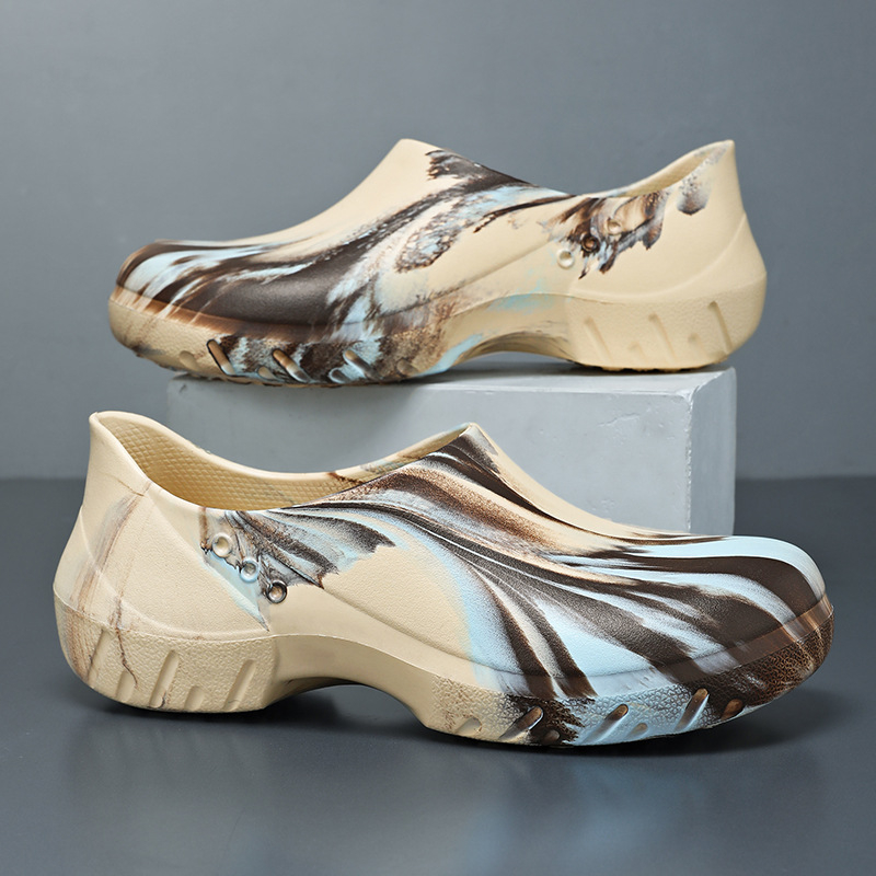 Uždaro piršto šlepetės - Slip-On (Viršutinė EVA, Padas EVA, Injekcinis liejimas, Vyrai)