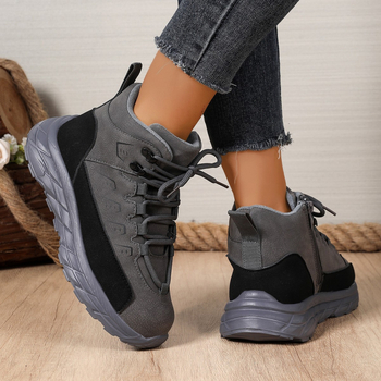 Έρημο τακτικά ορειβατικά μποτάκια, ψηλά με κορδόνια, δερμάτινο επάνω μέρος, σόλα EVA