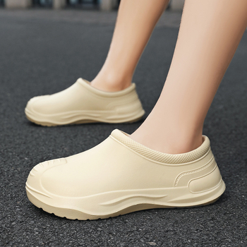 Šefų batai, uždara piršto ir atviras kulnas, sporto stilius, viršus EVA, padas EVA, Slip-On uždarymas