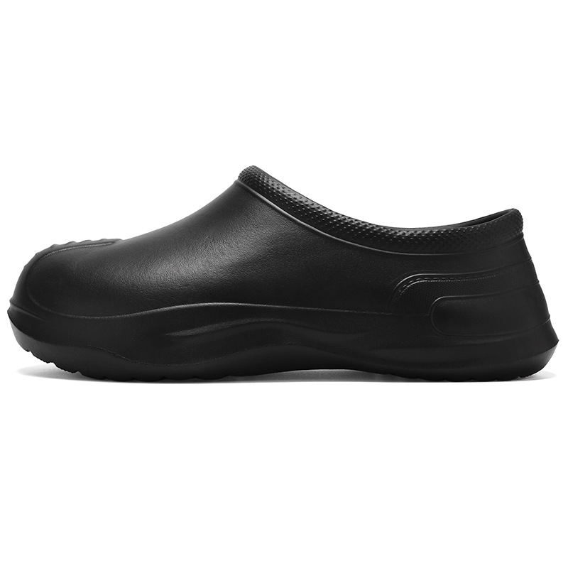 Šefų batai, uždara piršto ir atviras kulnas, sporto stilius, viršus EVA, padas EVA, Slip-On uždarymas