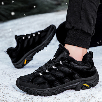 Žieminiai unisex žygio batai su priekiniais raišteliais, žemas kulkšnies aukštis, MD+guma padas