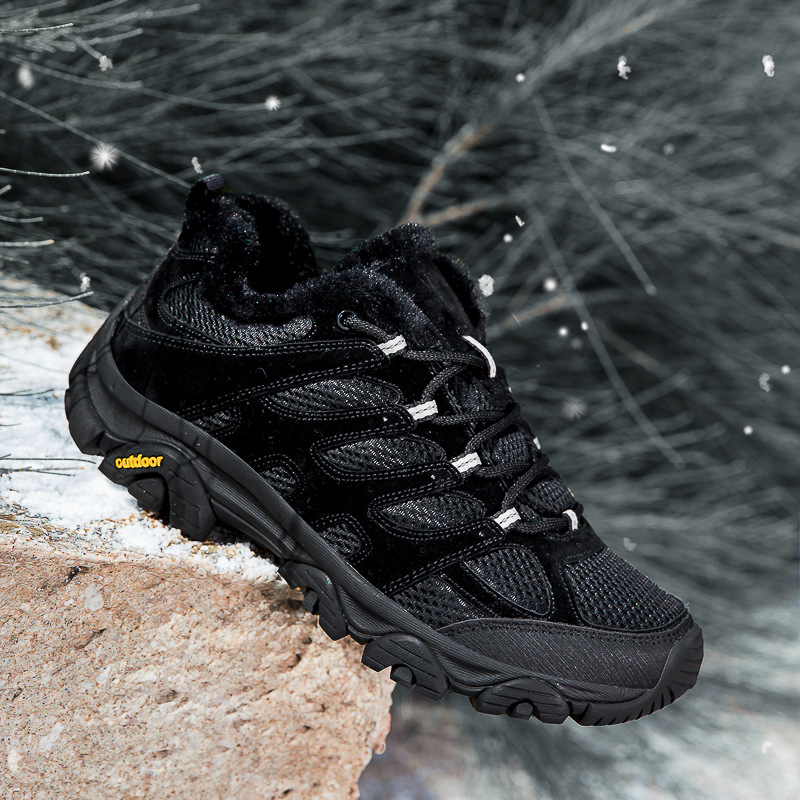 Žieminiai unisex žygio batai su priekiniais raišteliais, žemas kulkšnies aukštis, MD+guma padas