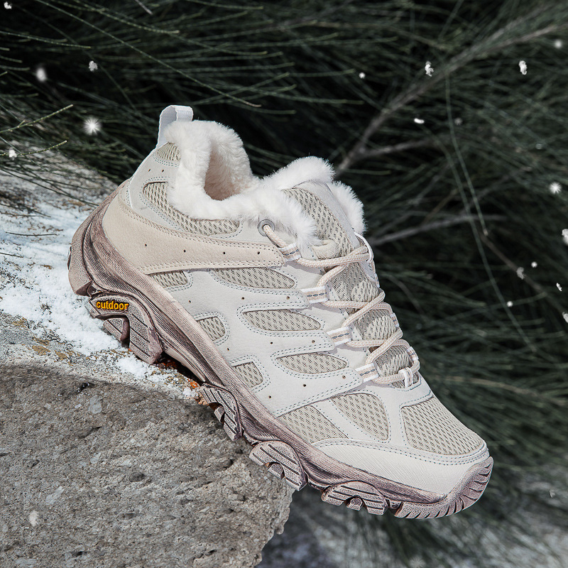 Žieminiai unisex žygio batai su priekiniais raišteliais, žemas kulkšnies aukštis, MD+guma padas