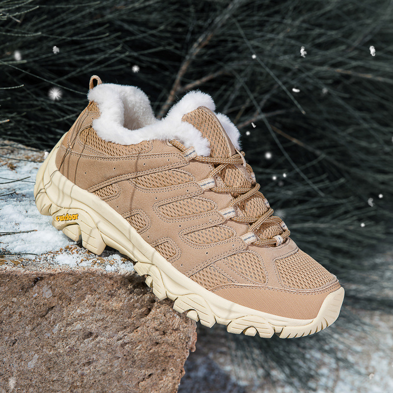 Žieminiai unisex žygio batai su priekiniais raišteliais, žemas kulkšnies aukštis, MD+guma padas