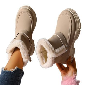 Ženske Martin čizme: gornji dio PU, gumeni đon, okrugli vrh, srednji peta 3–5 cm, bočni zatvarač