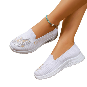 Γυναικεία αθλητικά παπούτσια με πλέγμα στην επάνω επιφάνεια, ελαφριά, αναπνέουσες, TPU σόλα, στρογγυλό δάχτυλο ποδιού