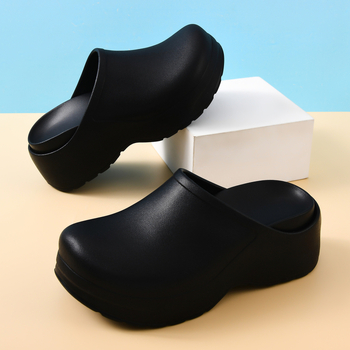 Bece Παπούτσια Χειρουργείου, κλειστά παντοφλάκια, αντιολισθητικά, ανθεκτικά στη διάτρηση και φθορά, πάνω μέρος EVA, σόλα EVA, στρογγυλός μύτης, χωρίς επένδυση, καθημερινό στυλ