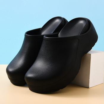 Bece Παπούτσια Χειρουργείου, κλειστά παντοφλάκια, αντιολισθητικά, ανθεκτικά στη διάτρηση και φθορά, πάνω μέρος EVA, σόλα EVA, στρογγυλός μύτης, χωρίς επένδυση, καθημερινό στυλ