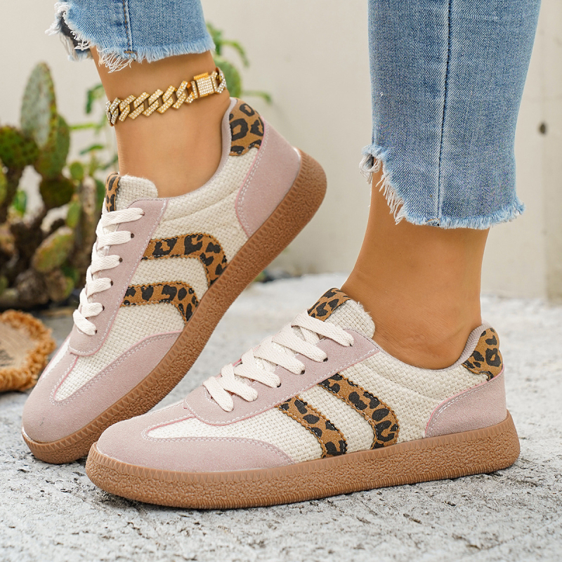 Ženske tenisice s vezicama, PU gornji dio, gumena potplat, lagane, niski kroj, zaobljena prst