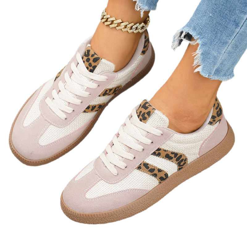 Ženske tenisice s vezicama, PU gornji dio, gumena potplat, lagane, niski kroj, zaobljena prst