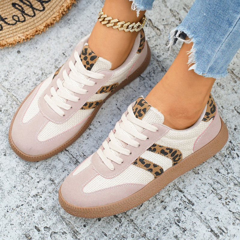 Ženske tenisice s vezicama, PU gornji dio, gumena potplat, lagane, niski kroj, zaobljena prst