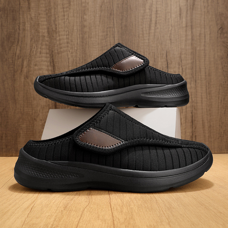 Loafers με Fly-Knitting επάνω μέρος, Slip-on, στρογγυλή μύτη, επίπεδο τακούνι, καθημερινά παπούτσια