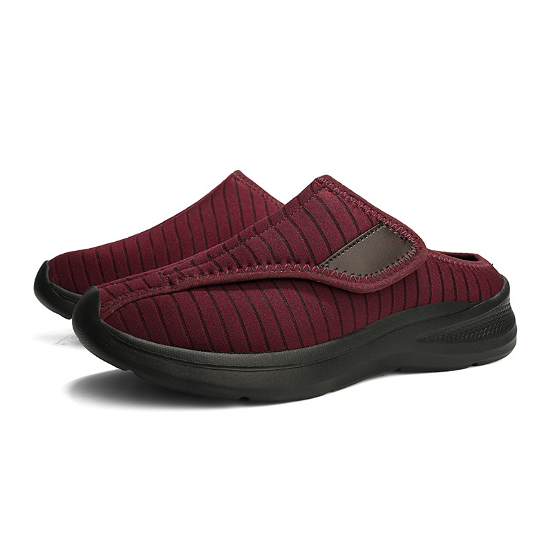 Loafers με Fly-Knitting επάνω μέρος, Slip-on, στρογγυλή μύτη, επίπεδο τακούνι, καθημερινά παπούτσια