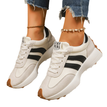 Παπούτσια αύξησης ύψους - Παχιά σόλα, Άνω μέρος από ύφασμα, Στρογγυλή μύτη, Μεσαίο ύψος φτέρνας 3-5 εκ.