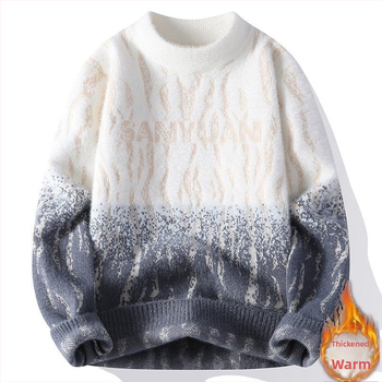 Πυκνό πλεκτό πουλόβερ για εφήβους αγόρια, φθινόπωρο/χειμώνα