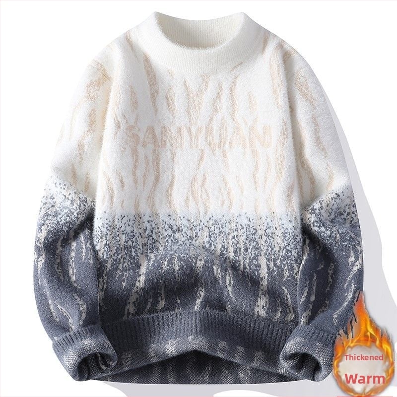 Πυκνό πλεκτό πουλόβερ για εφήβους αγόρια, φθινόπωρο/χειμώνα