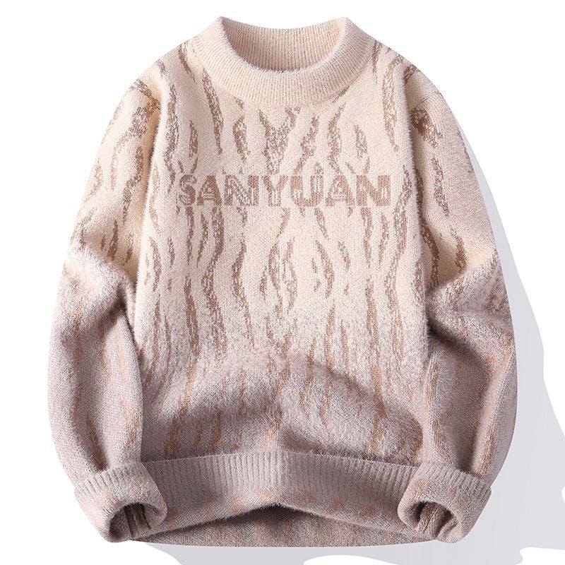 Πυκνό πλεκτό πουλόβερ για εφήβους αγόρια, φθινόπωρο/χειμώνα