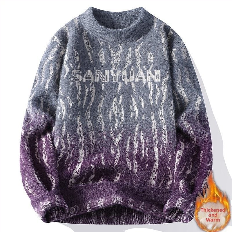 Πυκνό πλεκτό πουλόβερ για εφήβους αγόρια, φθινόπωρο/χειμώνα