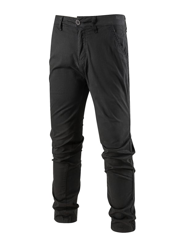 Ανδρικά καθημερινά παντελόνια, ίσια γραμμή, μονόχρωμα, βαμβακερό ύφασμα, επένδυση από βαμβάκι