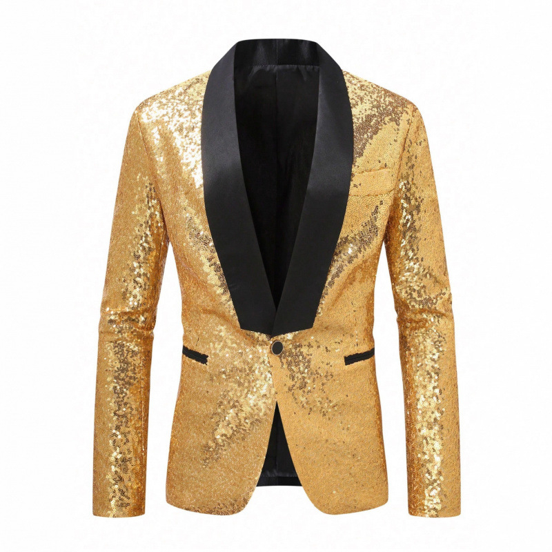 Ανδρικό casual κοστούμι, χαλαρή γραμμή, γιακά με πέτες, μονομπλόκ κουμπί, βαμβακοπολυεστερικό ύφασμα με επένδυση πολυεστέρα