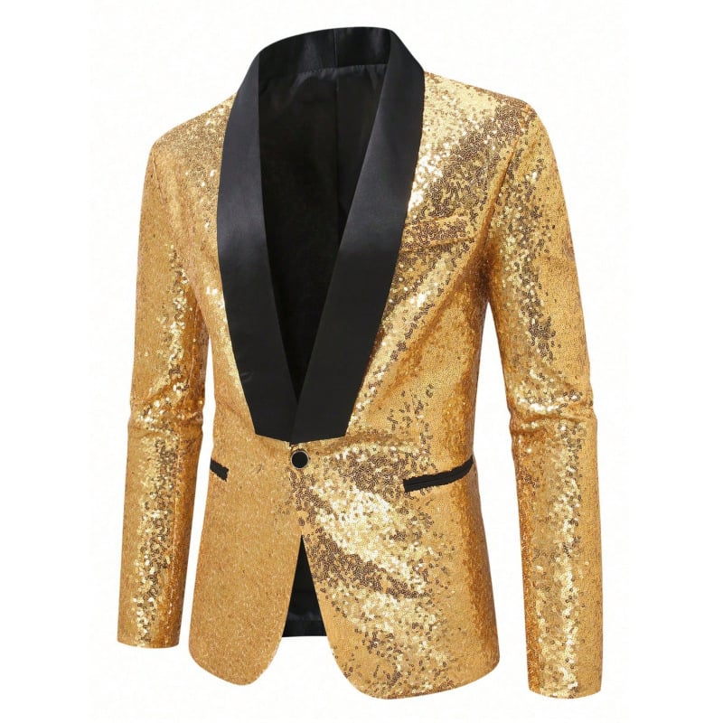 Ανδρικό casual κοστούμι, χαλαρή γραμμή, γιακά με πέτες, μονομπλόκ κουμπί, βαμβακοπολυεστερικό ύφασμα με επένδυση πολυεστέρα