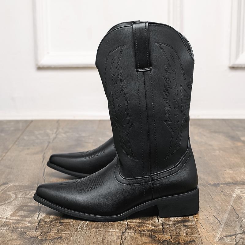 Ανδρικά μποτάκια Martin με PU επάνω μέρος, σόλα από καουτσούκ, μεσαίο ύψος και κορδόνια στο μπροστινό μέρος