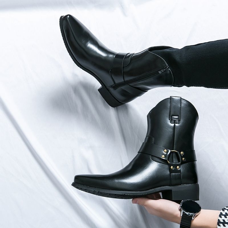 Vyriski Chelsea batai – viršutinė dalis natūralios odos, gumos pada, laisvalaikio stilius, sagties užsegimas