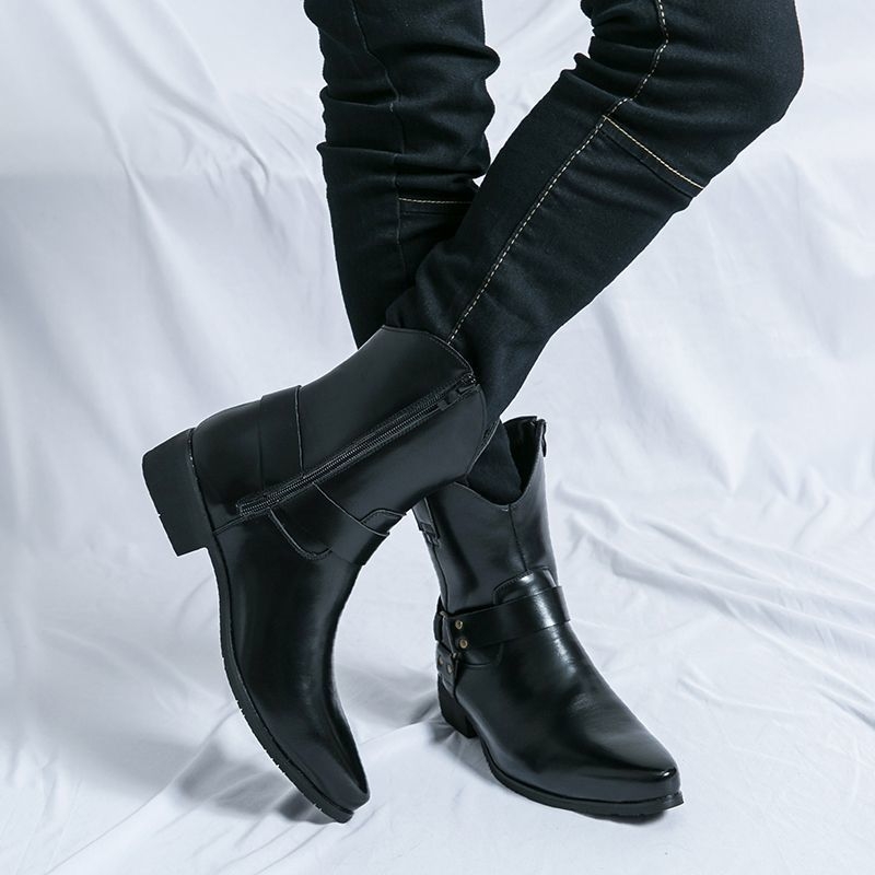 Vyriski Chelsea batai – viršutinė dalis natūralios odos, gumos pada, laisvalaikio stilius, sagties užsegimas